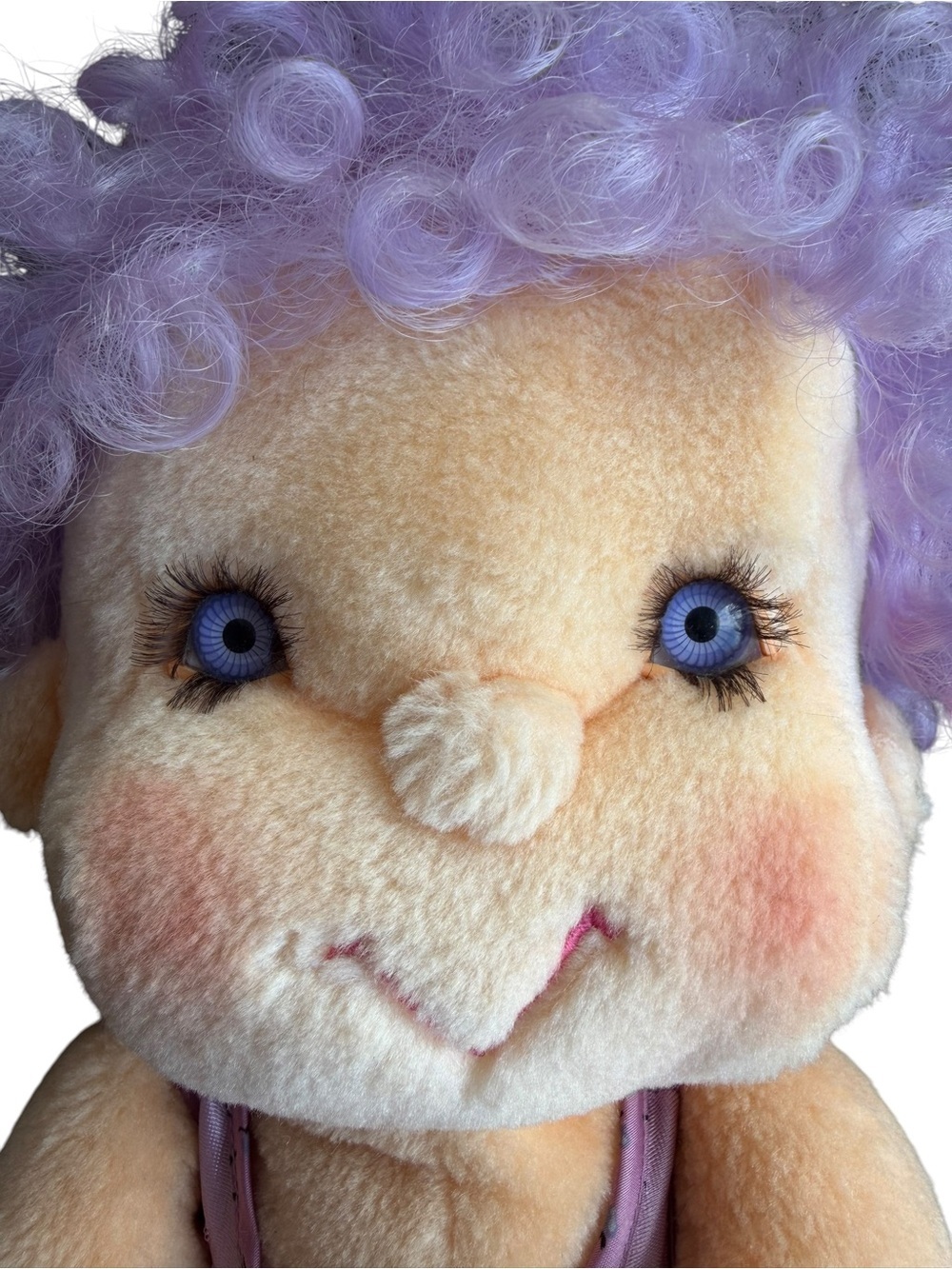 VTG 1985 Kenner Hugga Bunch Impkins Purple Hair Plush Doll 18" - Picture 5 of 12